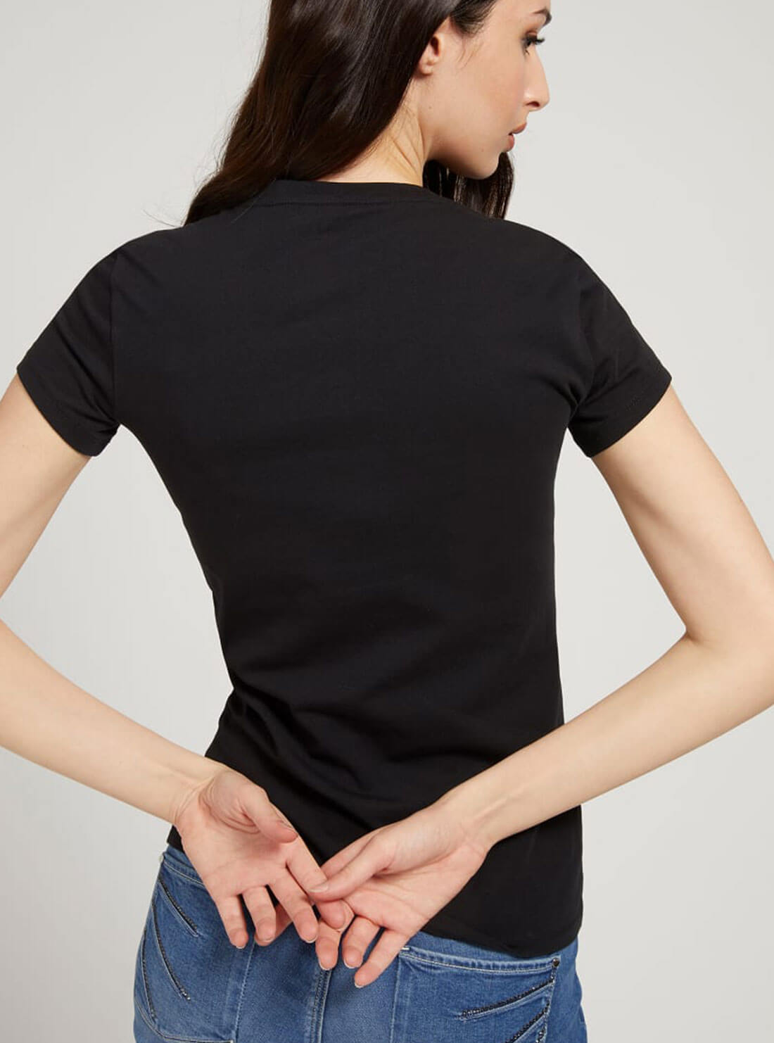 Black V-Neck Logo T-Shirt Black V-Neck Logo T-Shirt