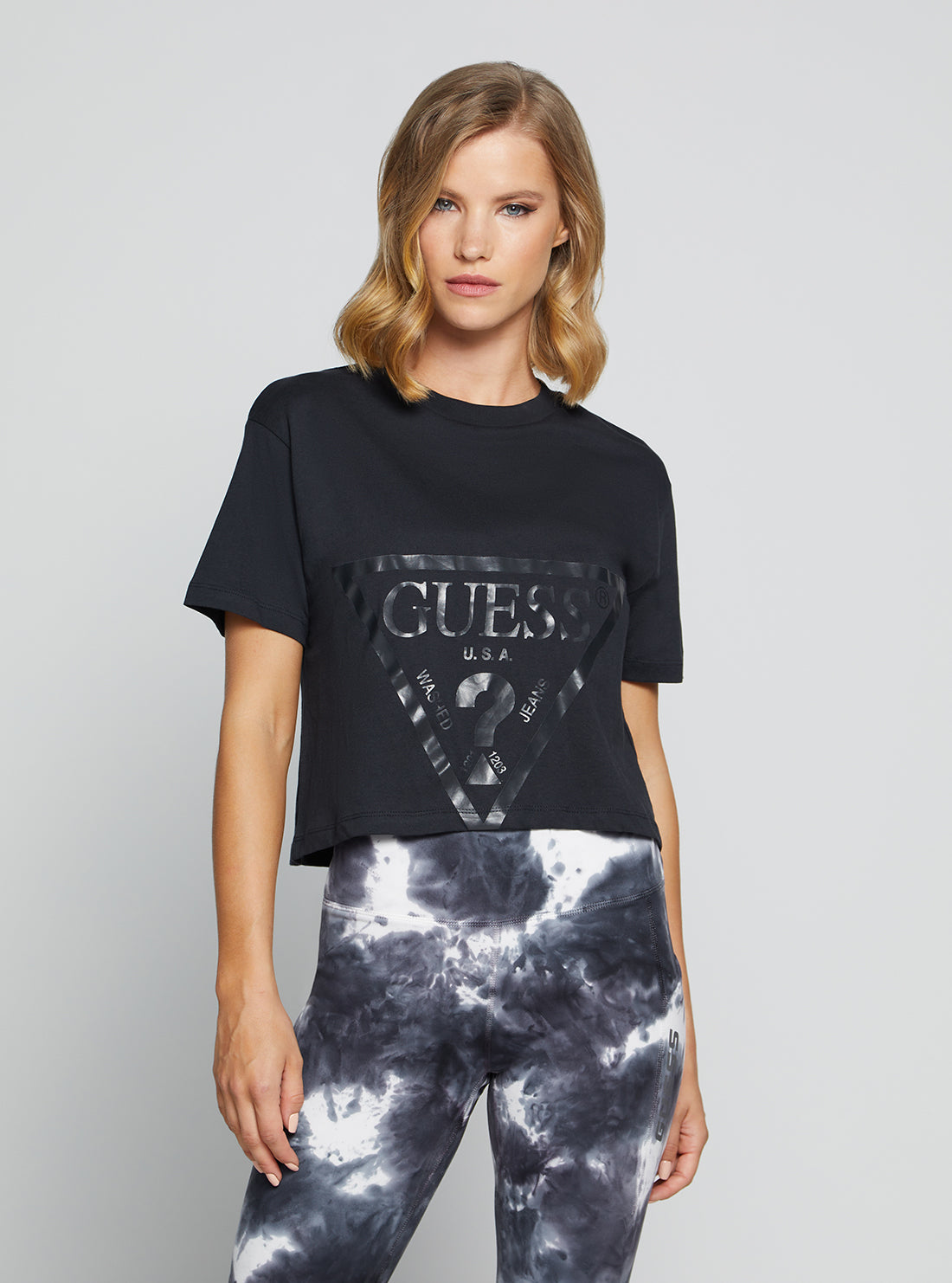 Eco Blue Adele Active Crop T-Shirt Eco Blue Adele Active Crop T-Shirt
