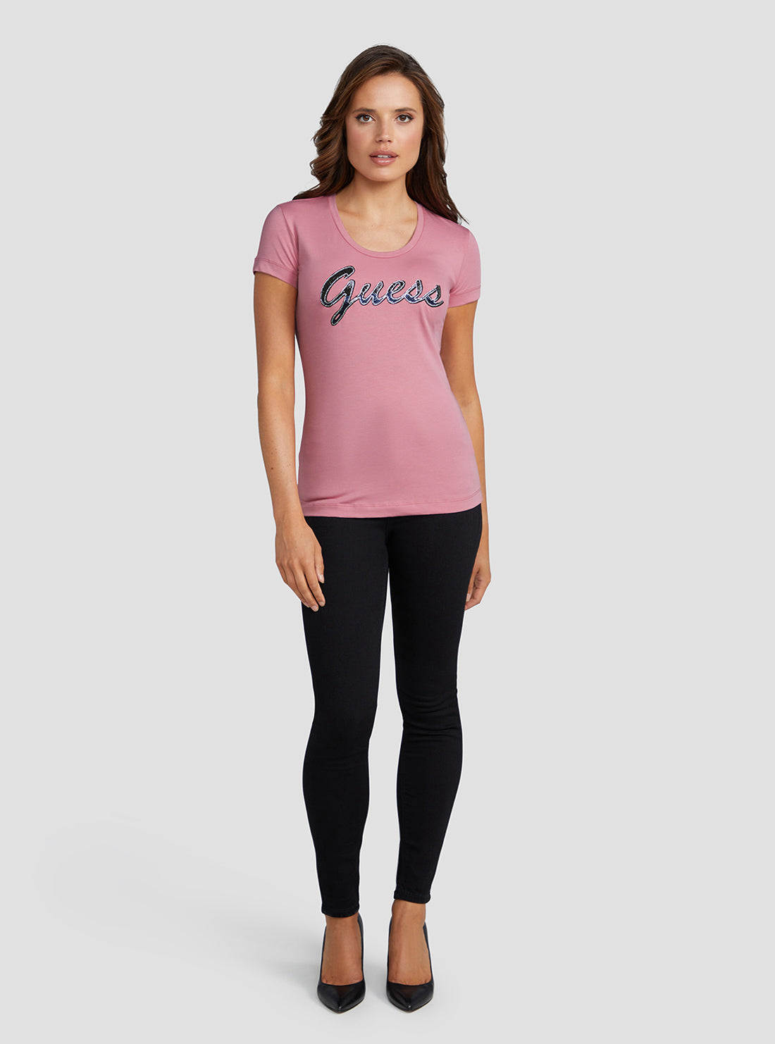 Eco Vintage Blush Adriana Logo T-Shirt Eco Vintage Blush Adriana Logo T-Shirt