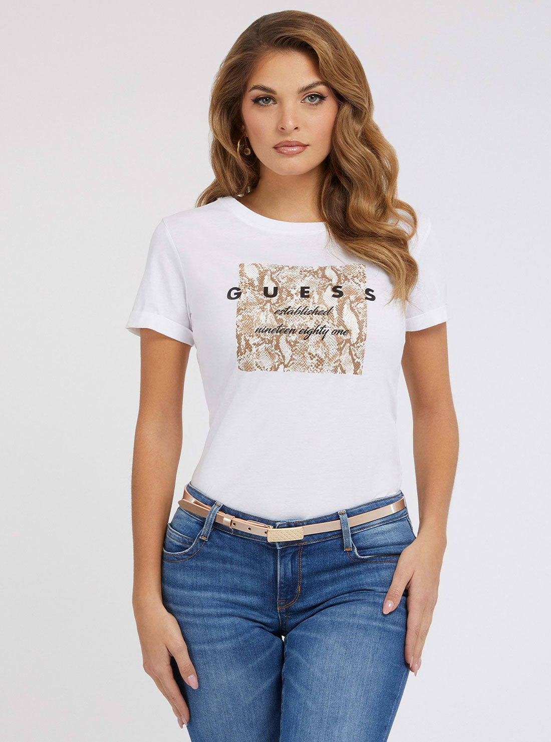White Python Print T-Shirt White Python Print T-Shirt