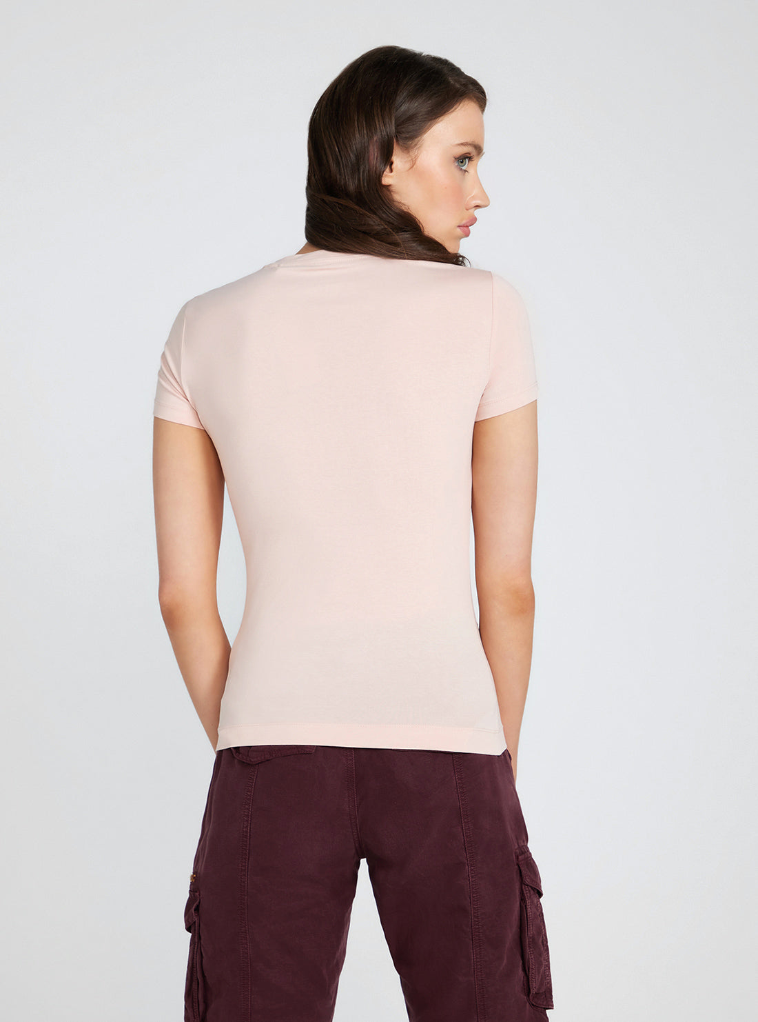 Eco Light Pink Flower Triangle Logo T-Shirt Eco Light Pink Flower Triangle Logo T-Shirt