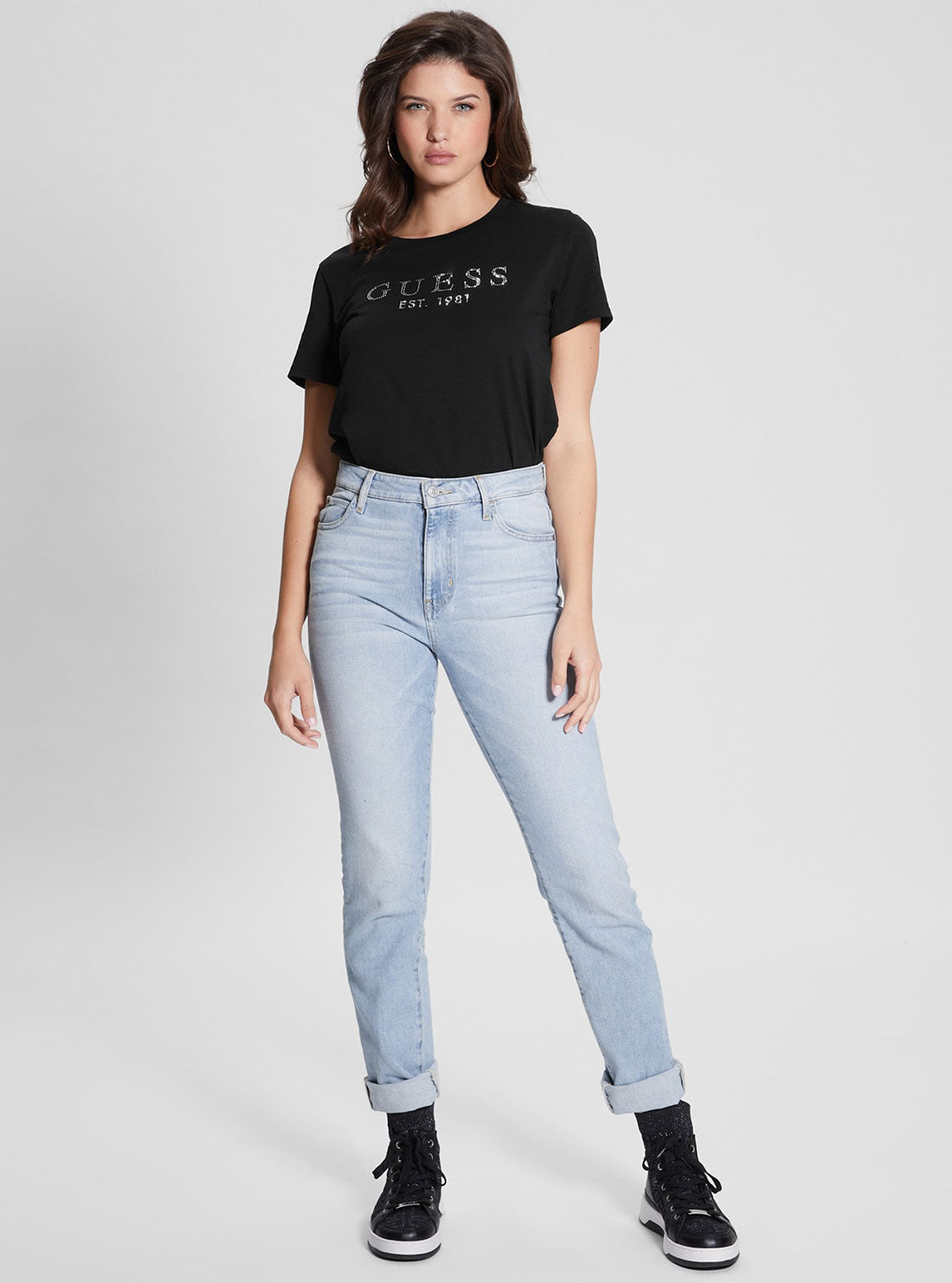Eco Black 1981 Crystal Logo T-Shirt Eco Black 1981 Crystal Logo T-Shirt