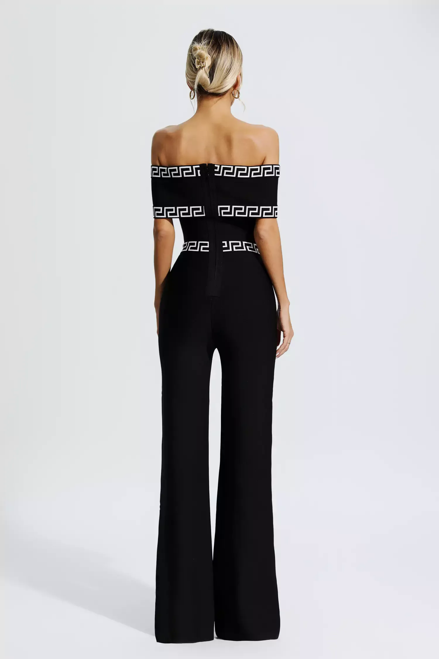 Ryleigh Black Printed Bandage Jumpsuit Ryleigh Black Printed Bandage Jumpsuit