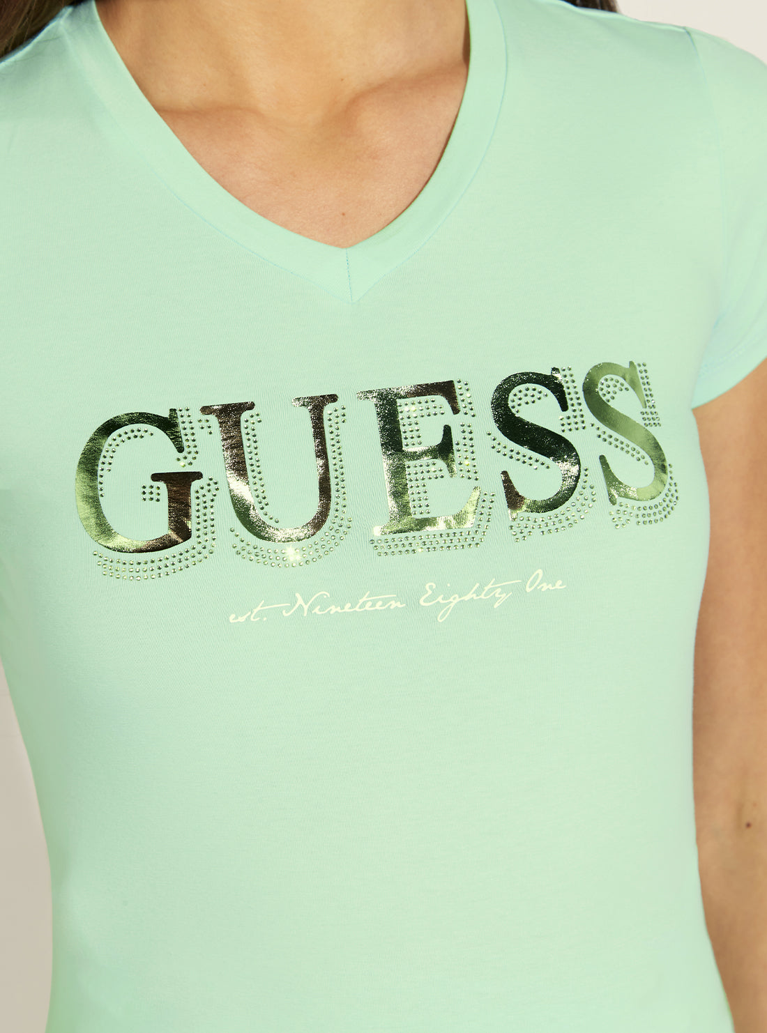 Mint Green Trine Logo T-Shirt