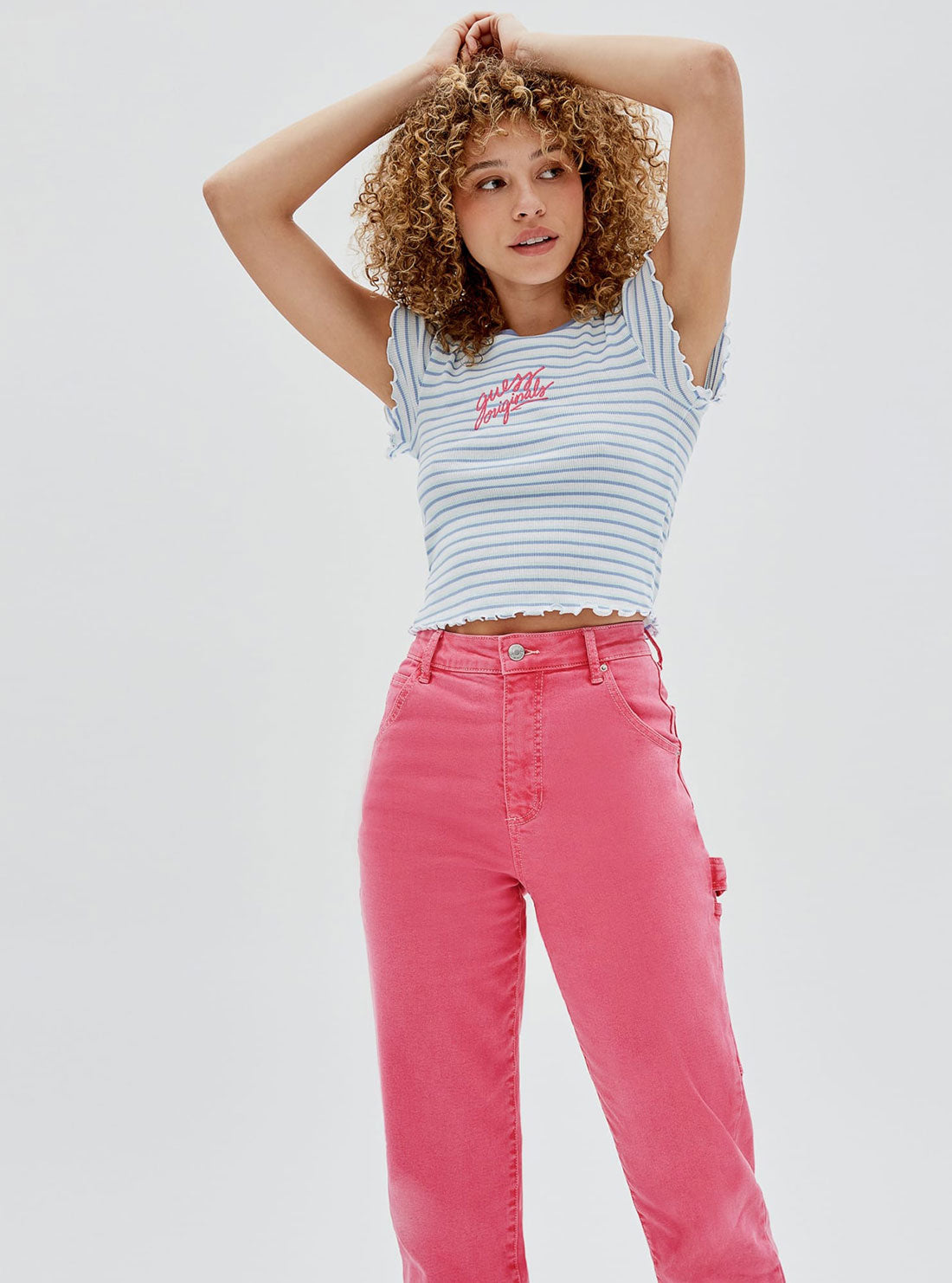 Guess Originals Blue Striped Baby T-Shirt Guess Originals Blue Striped Baby T-Shirt