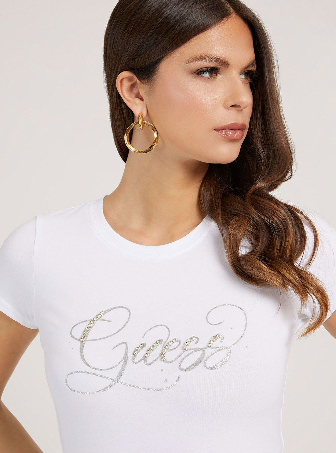 Eco White Glitzy Logo T-Shirt Eco White Glitzy Logo T-Shirt