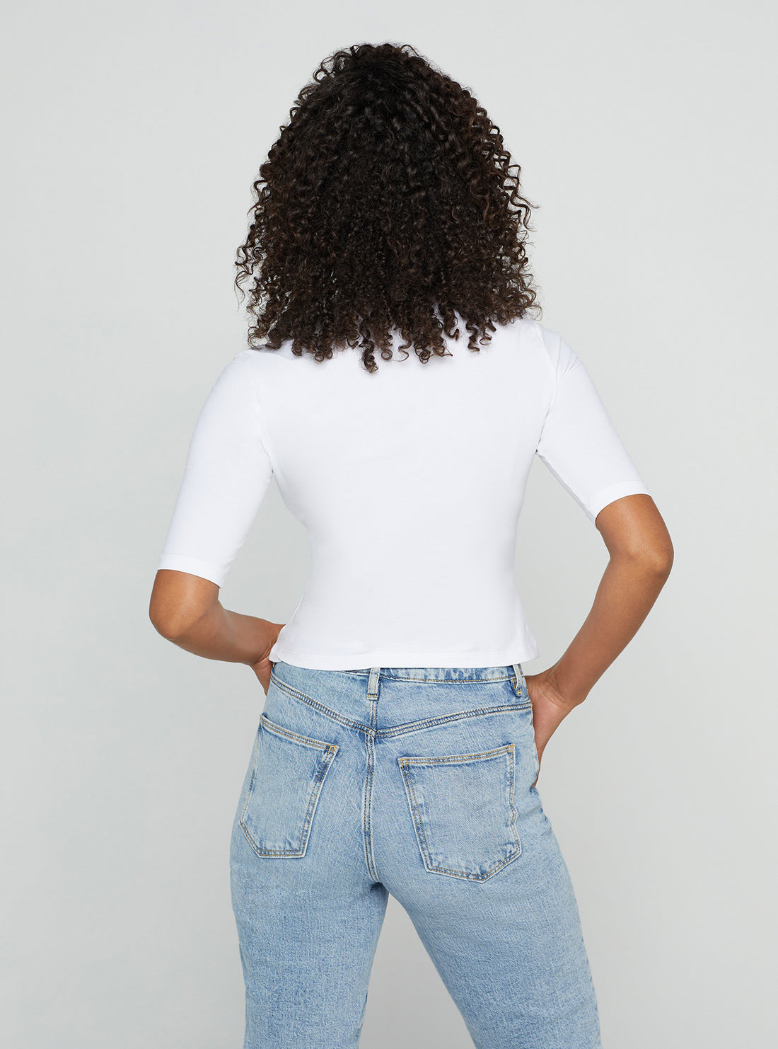 White Golden Rabbit Cropped Logo T-Shirt White Golden Rabbit Cropped Logo T-Shirt