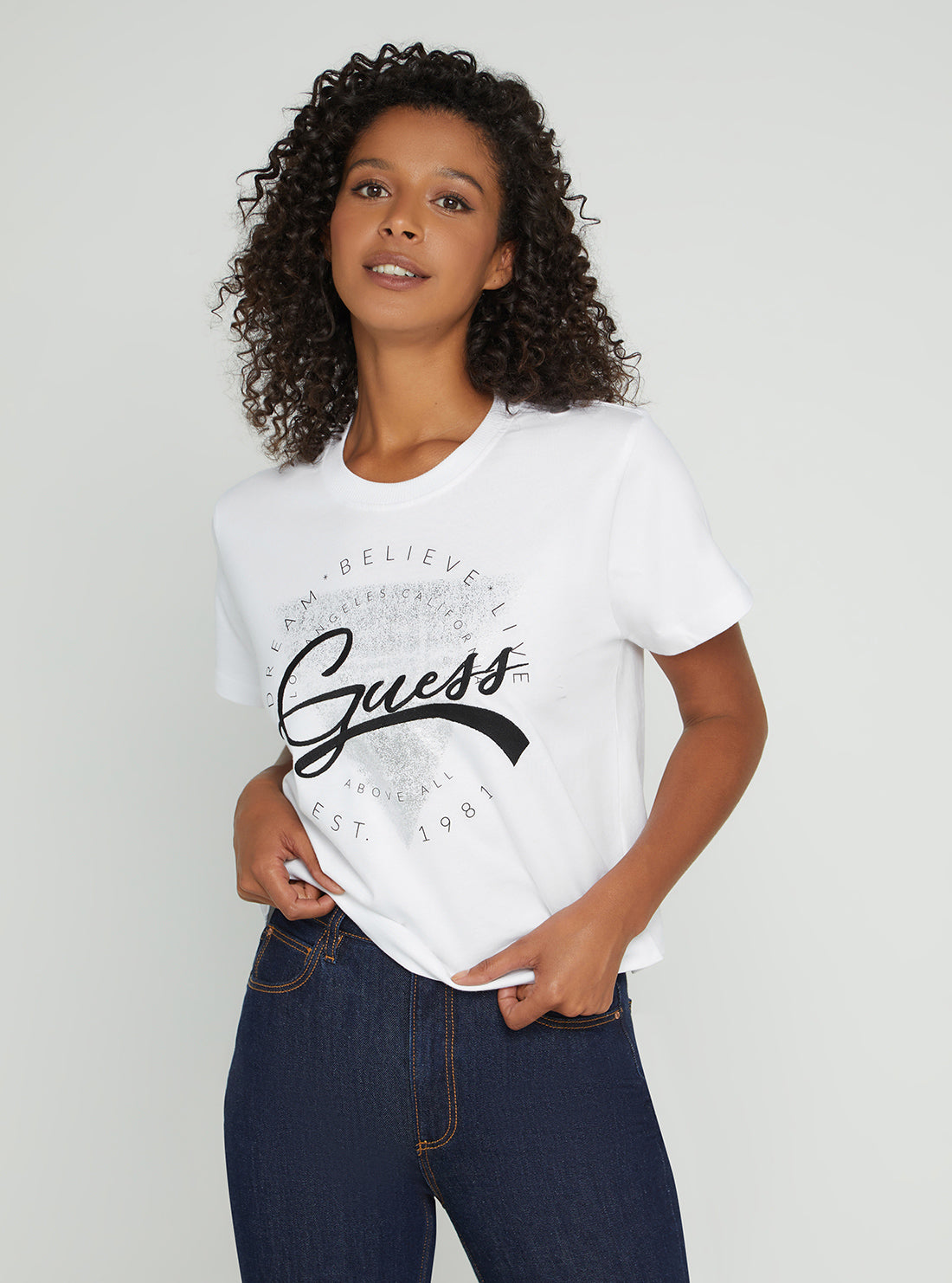 Eco White Rocsena Logo T-Shirt Eco White Rocsena Logo T-Shirt