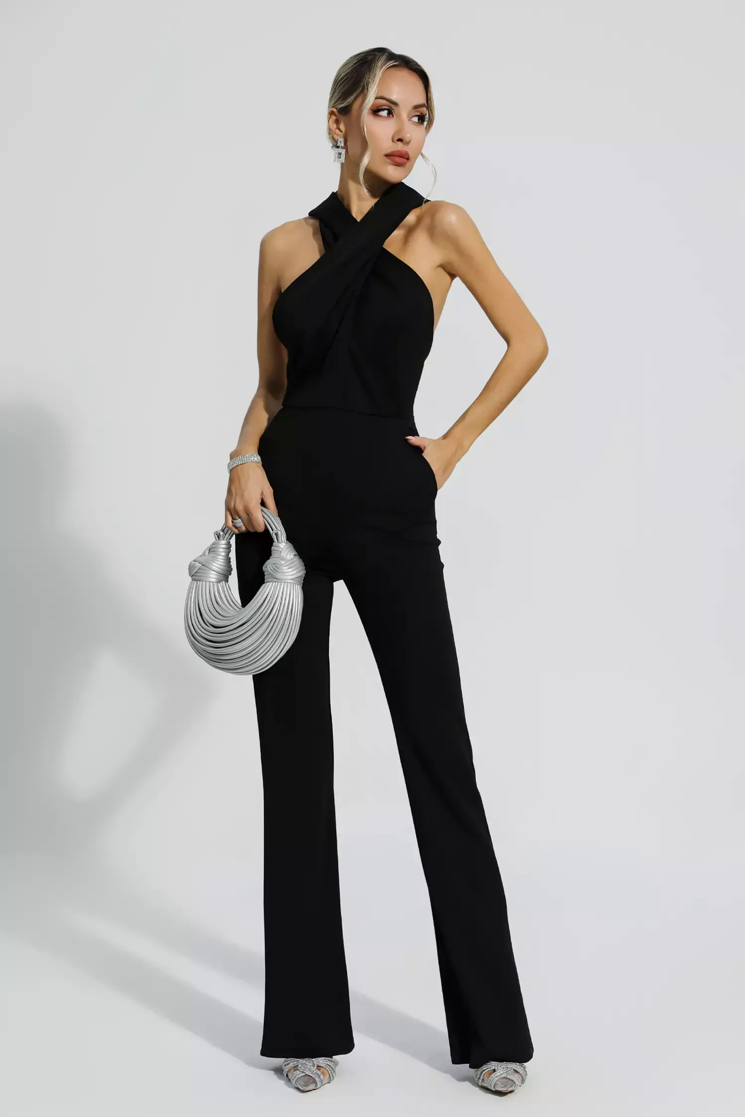Romina Black Hooded Jumpsuit Romina Black Hooded Jumpsuit