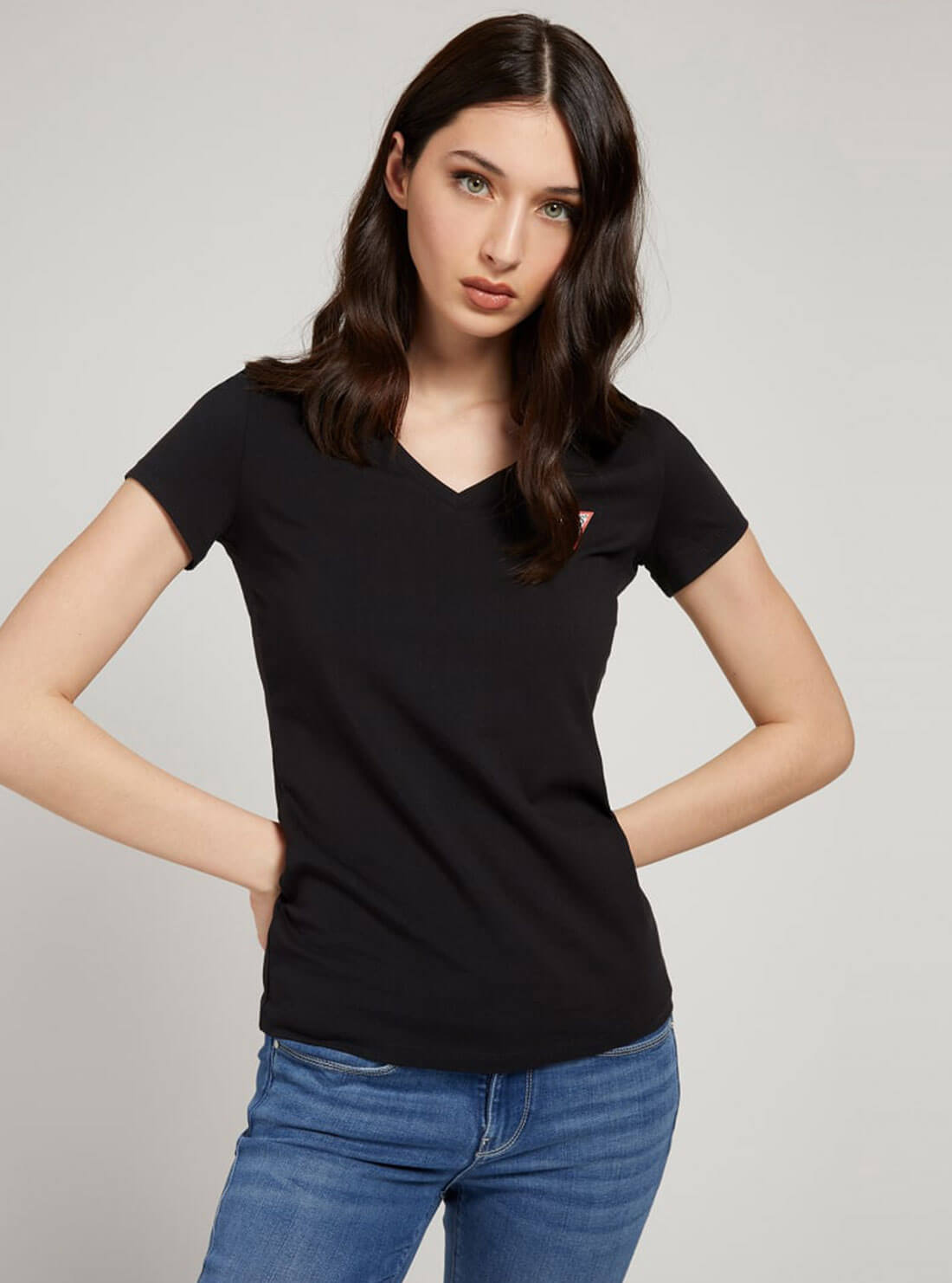 Black V-Neck Logo T-Shirt Black V-Neck Logo T-Shirt