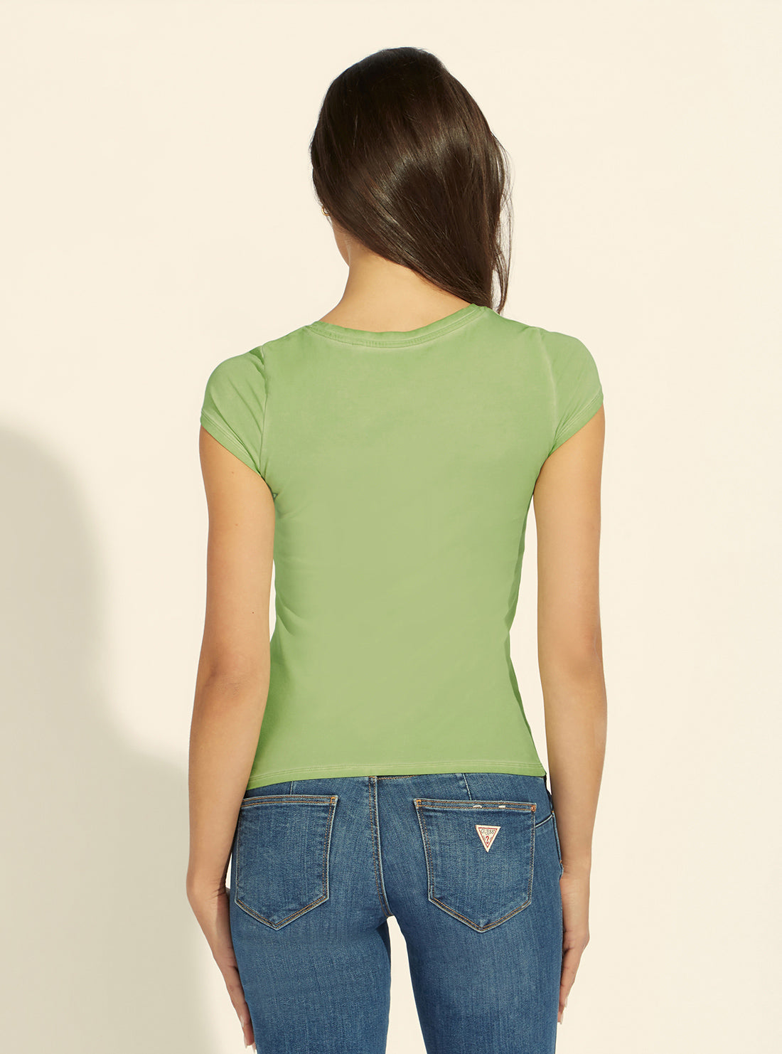 Eco Green Scoop Neck Logo T-Shirt Eco Green Scoop Neck Logo T-Shirt