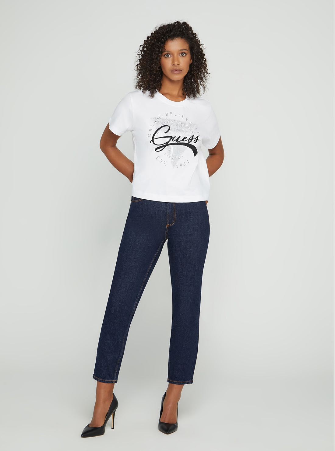 Eco White Rocsena Logo T-Shirt Eco White Rocsena Logo T-Shirt