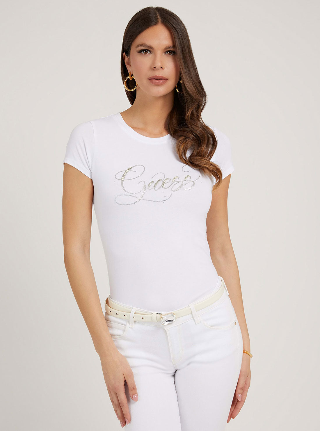 Eco White Glitzy Logo T-Shirt Eco White Glitzy Logo T-Shirt