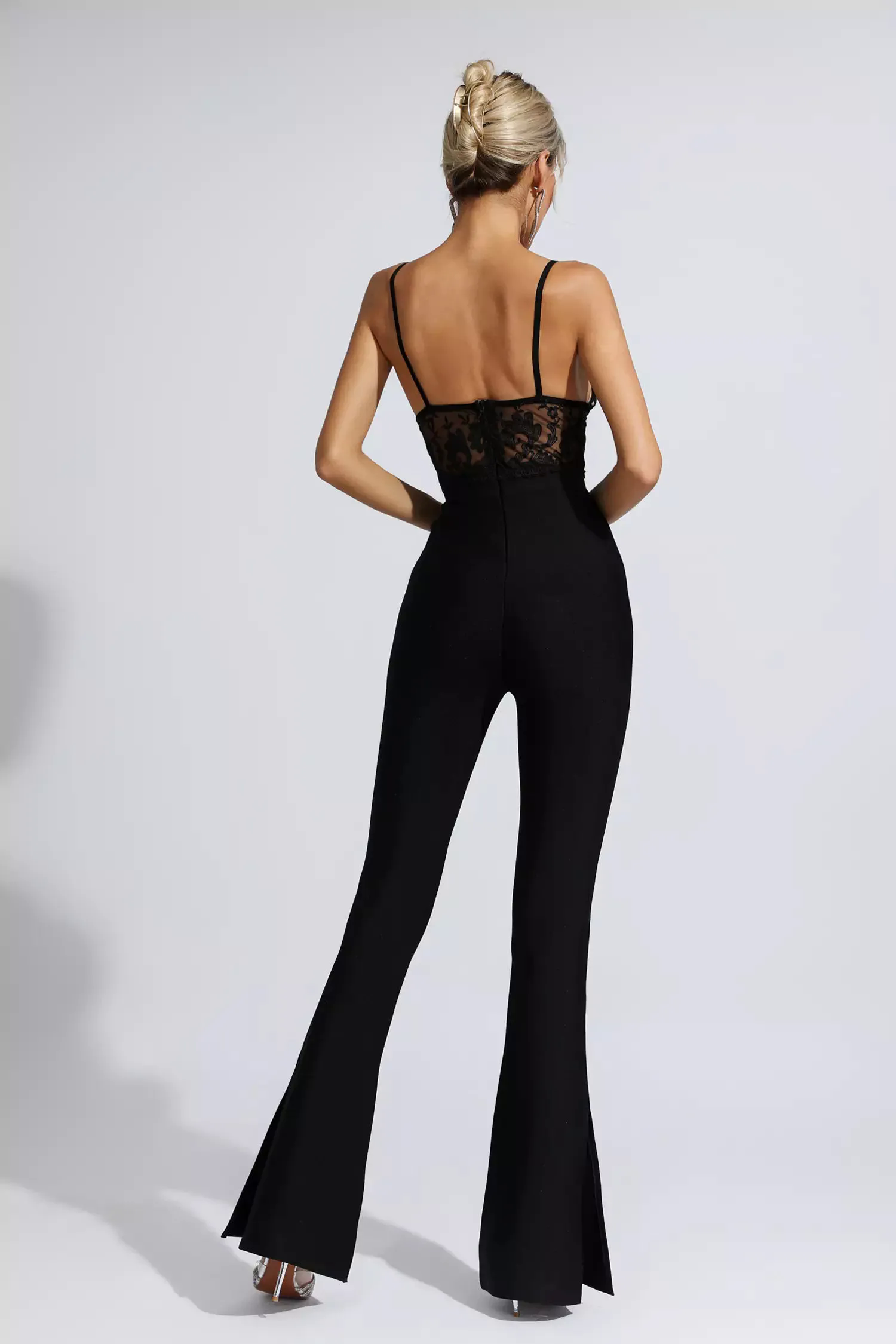 Veronica Black Lace Bandage Jumpsuit Veronica Black Lace Bandage Jumpsuit