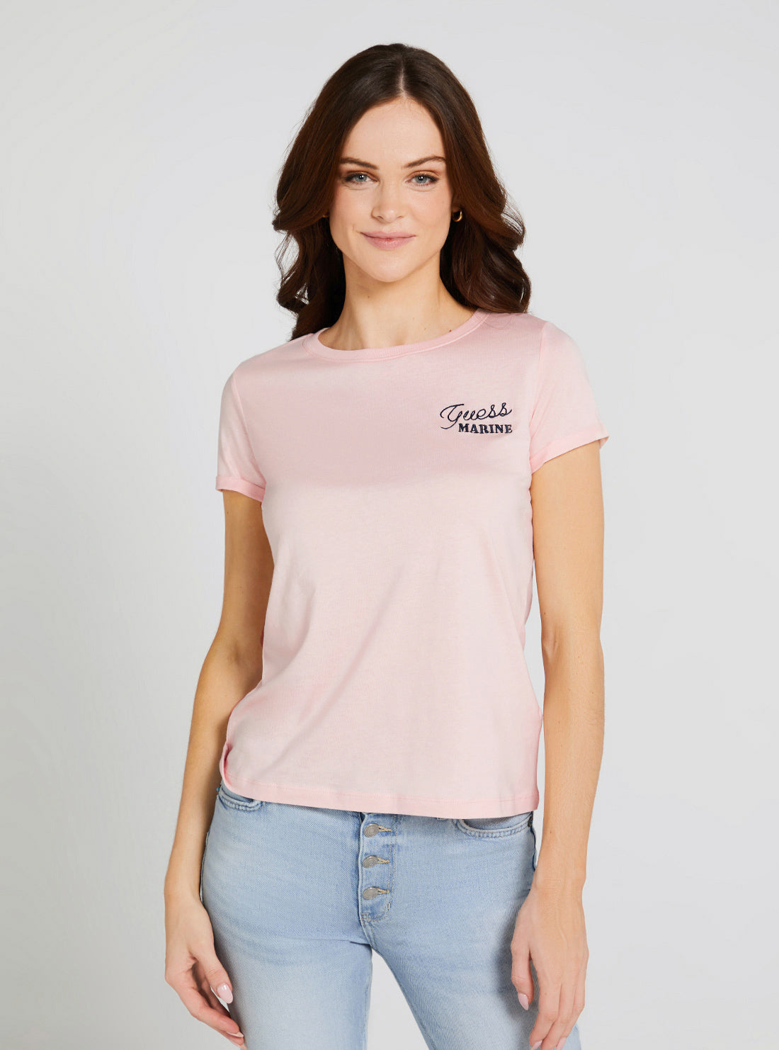 Eco Calm Pink Marine Logo T-Shirt Eco Calm Pink Marine Logo T-Shirt