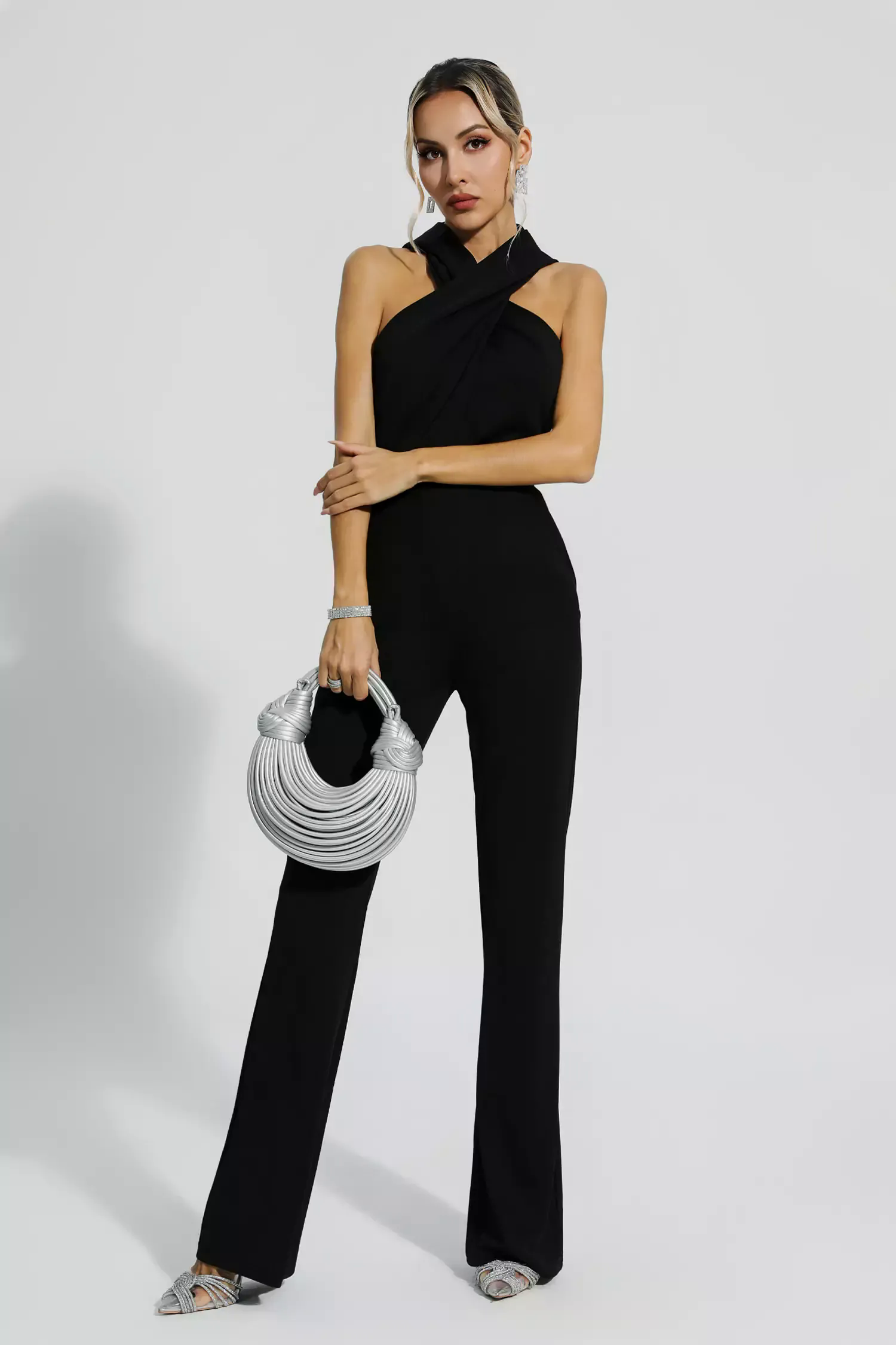 Romina Black Hooded Jumpsuit Romina Black Hooded Jumpsuit
